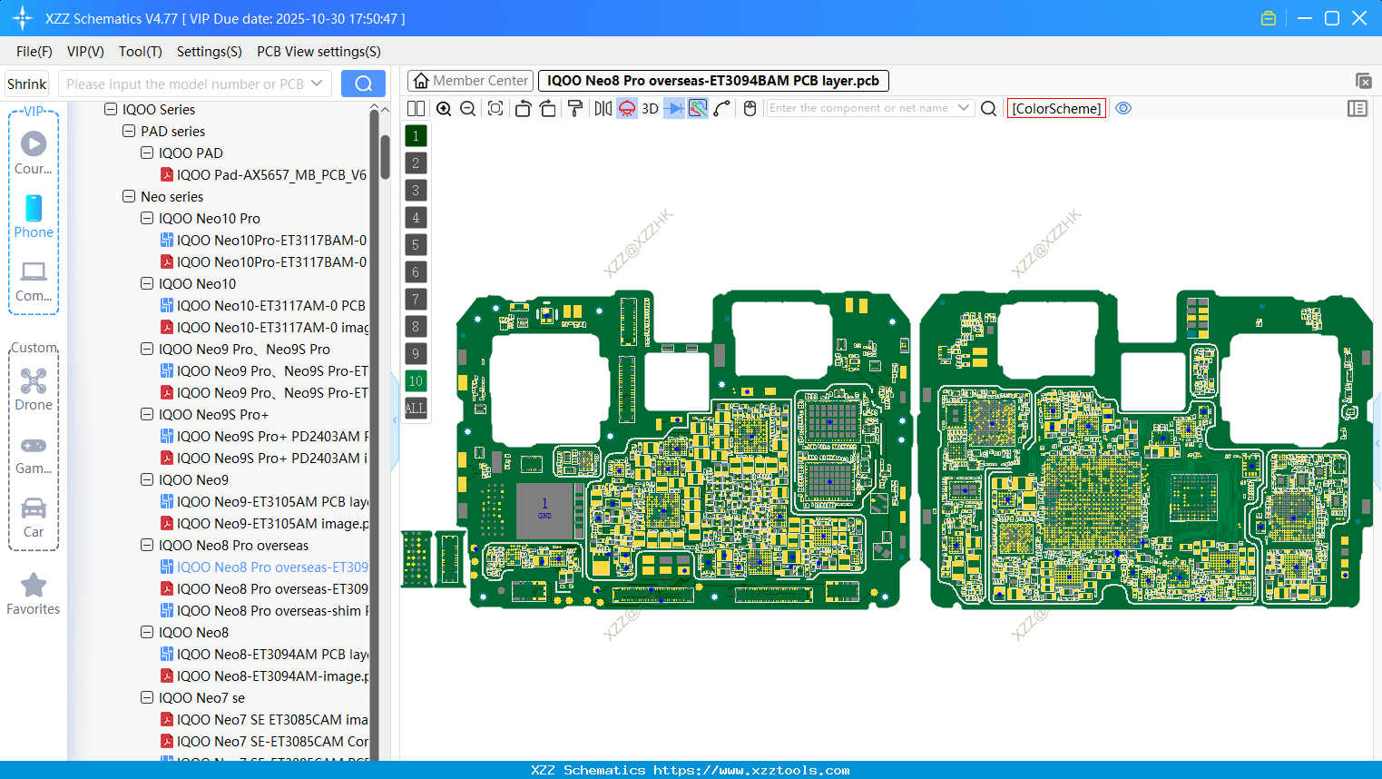 VIVO IQOO Neo8 Pro Overseas-ET3094BAM PCB Layer